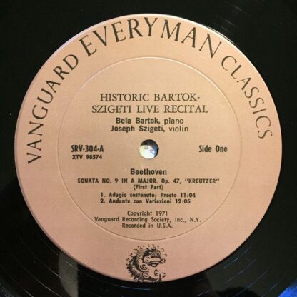 Vanguard Everyman Classics SRV-304/5 - A Sonata Recital By Josep - Image 5