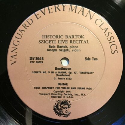Vanguard Everyman Classics SRV-304/5 - A Sonata Recital By Josep - Image 6