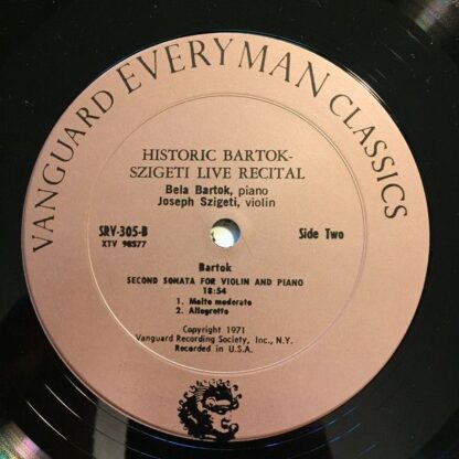 Vanguard Everyman Classics SRV-304/5 - A Sonata Recital By Josep - Image 8