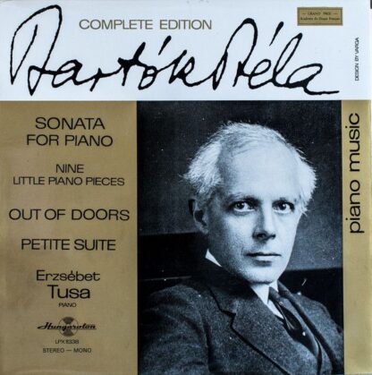 Hungaroton SLPX 11338 - Sonata For Piano - Nine Little Piano Pie - Image 2