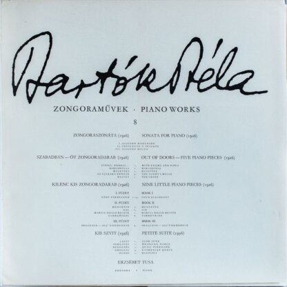 Hungaroton SLPX 11338 - Sonata For Piano - Nine Little Piano Pie - Image 4