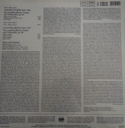 TELDEC 6.43921 AZ - Johannes Brahms: Klaviertrio Nr.3 / Antonin - Image 2