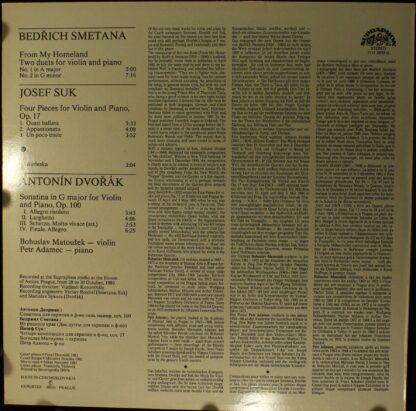 Supraphon 1111 2970 G - Bohuslav Matoušek - Image 3