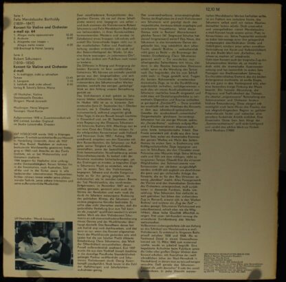 Eterna 8 27 159 - Violinkonzert E-moll Op. 64 / Violinkonzert D- - Image 2