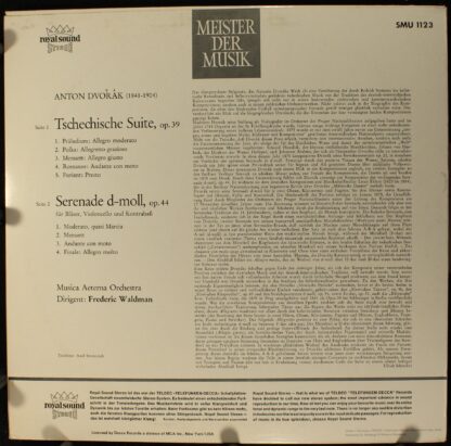 DECCA SMU 1123 - Tschechische Suite, Op. 39 / Serenade, Op. 44 - Image 2