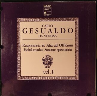 Edigsa EHM 220 - Responsoria At Alia Ad Officium Hebdomadae Sanc