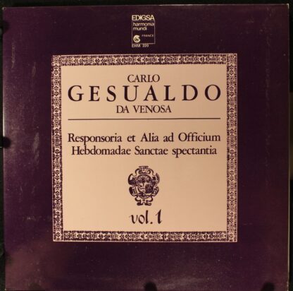 Edigsa EHM 220 - Responsoria At Alia Ad Officium Hebdomadae Sanc