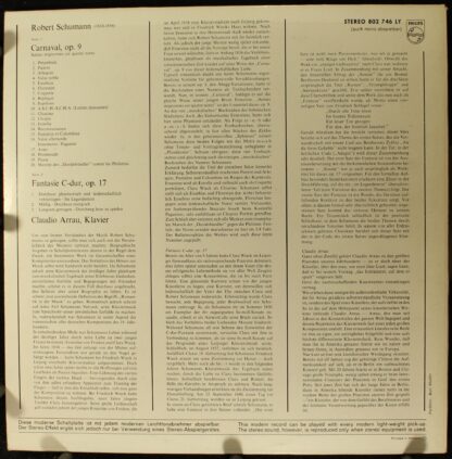 Philips SAL3630 - Carnaval, Op. 9 / Fantasie C-Dur, Op. 17 - Image 2