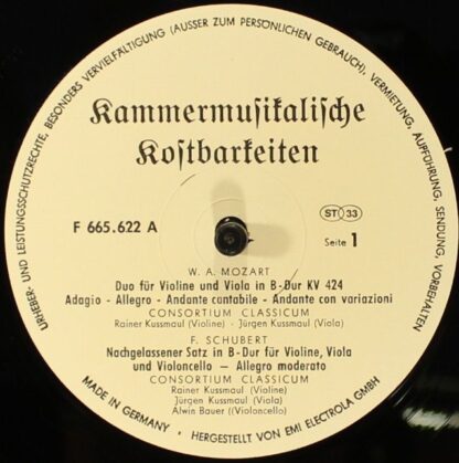 Electrola Gesellschaft m.b.H. F 665 622 - Kammermusikalische Kos - Image 3