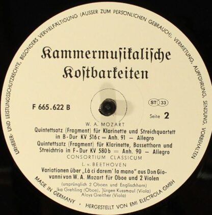 Electrola Gesellschaft m.b.H. F 665 622 - Kammermusikalische Kos - Image 4