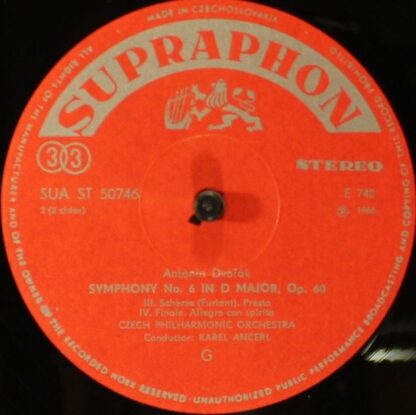 Supraphon 50 746 - Symphony No. 6 In D Major - Image 3