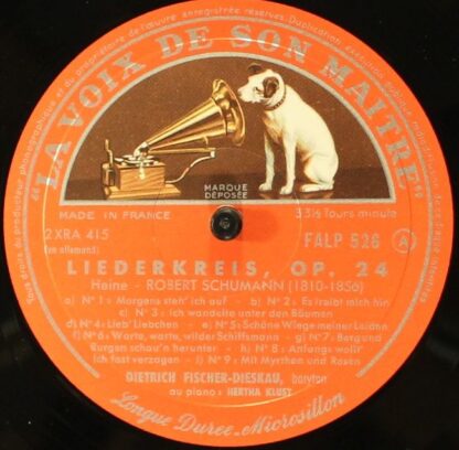 La Voix De Son Maître FALP 526 - Liederkreis Op.24 Et Autres Lie - Image 3