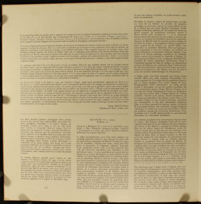 Astree AS 69 - Les Quatuors - Tome III: Quatuor N° 5 (1934) / Qu - Image 4