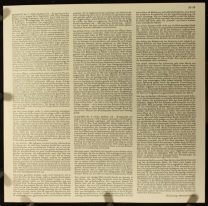 Astree AS 69 - Les Quatuors - Tome III: Quatuor N° 5 (1934) / Qu - Image 5