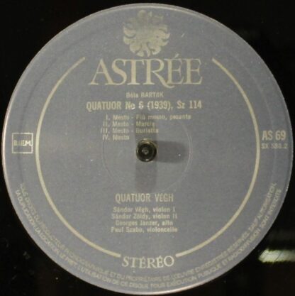 Astree AS 69 - Les Quatuors - Tome III: Quatuor N° 5 (1934) / Qu - Image 7