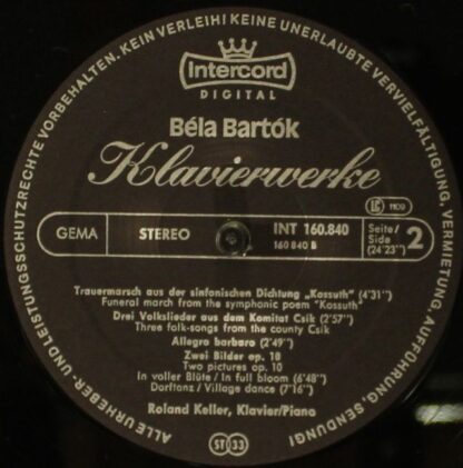 Intercord INT 160.840 - Klavierwerke Aus Der Zeit Von 1903-1911 - Image 4