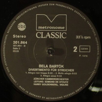 Metronome Classic 201.864 - Dumbarton Oaks / Concerto En Ré / Di - Image 4