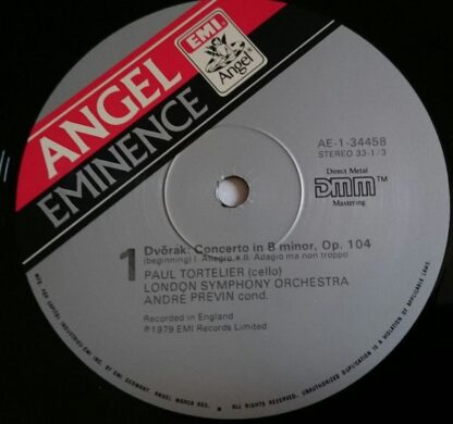 Angel Records AE-34458 - Cello Concerto In B Minor / Variations - Image 3