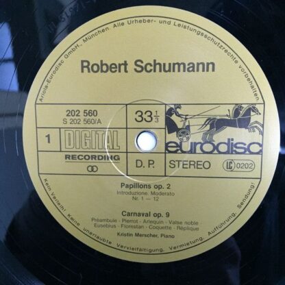 Eurodisc 202 560-366 - Papillons Op.2 - Carnaval Op.9 - Image 3