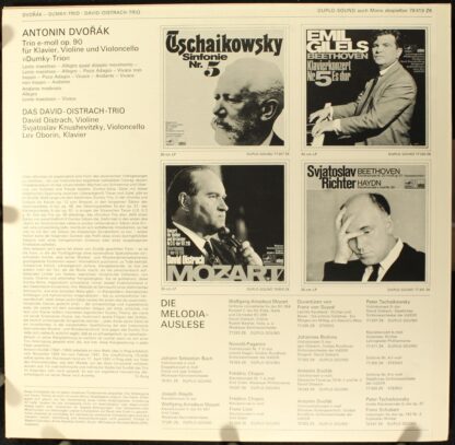 Eurodisc 78 419 ZK - Dumky-Trio - Klaviertrio E-Moll Op. 90 - Image 2