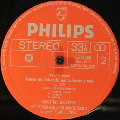 Philips 6500 160 - Cello Concerto / Schelomo / Kol Nidrei - Image 4