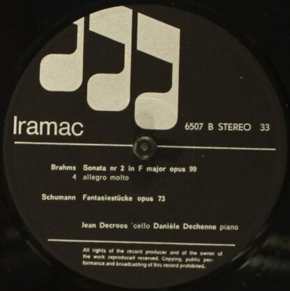 Iramac 6507 - Sonate Nr.2 F-Dur Opus 99 / Fantasiestücke Opus 73 - Image 4