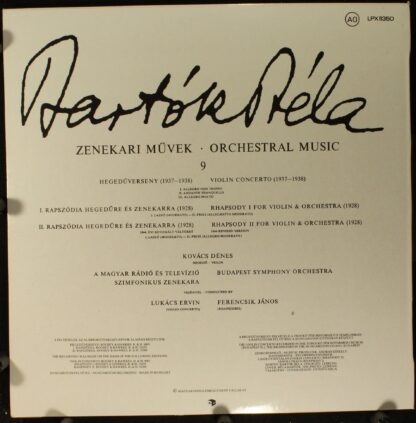 Hungaroton SLPX 11350 - Violin Concerto 1937-1938 · Rhapsody No - Image 2