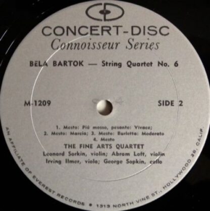 Concert-Disc M-1209 - String Quartets No. 5, No. 6 - Image 4