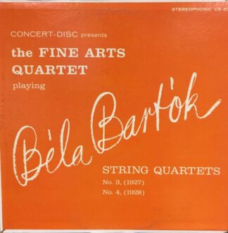 Concert-Disc CS-208 - String Quartets No. 3 (1927) & No. 4 (1928