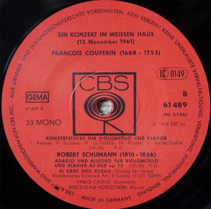 CBS 61 489 - Ein Konzert Im Weissen Haus ( 13.November 1961 ) - Image 4