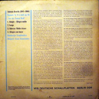 Eterna 8 25 378 - Aus Der Neuen Welt - Sinfonie Nr.9 E-moll Op.9 - Image 2