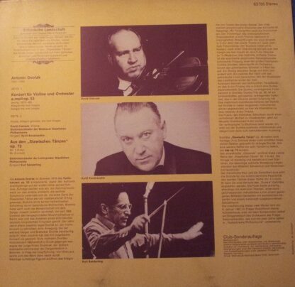 Eurodisc 63 755 - Violinkonzert (Violinkonzert A-moll Op. 53 / S - Image 2