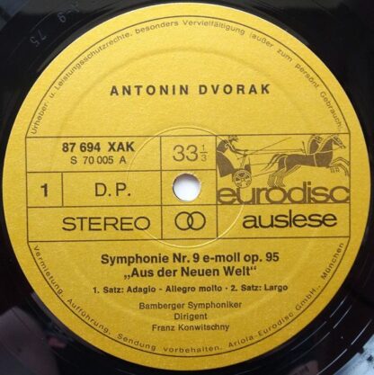 Ariola 87 694 XAK - Symphonie Nr. 9 E-moll "Aus Der Neuen Welt" - Image 3