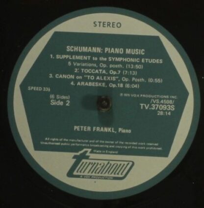 Turnabout TV 37093-5S - Piano Works Vol. 1 - Image 5