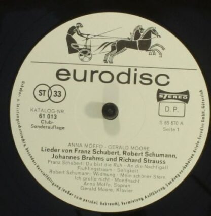 Eurodisc 61 013 - Lieder Von Schubert, Schumann, Brahms, Strauss - Image 5