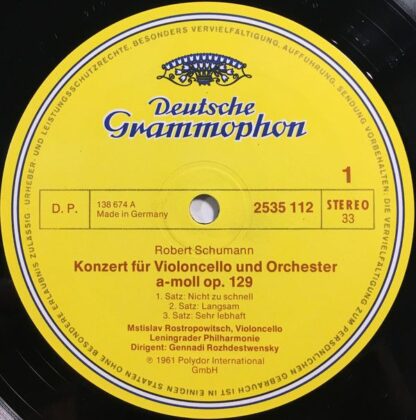 Deutsche Grammophon 2535 112 - Cellokonzert · Rokoko-Variationen - Image 3