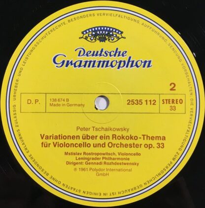Deutsche Grammophon 2535 112 - Cellokonzert · Rokoko-Variationen - Image 4
