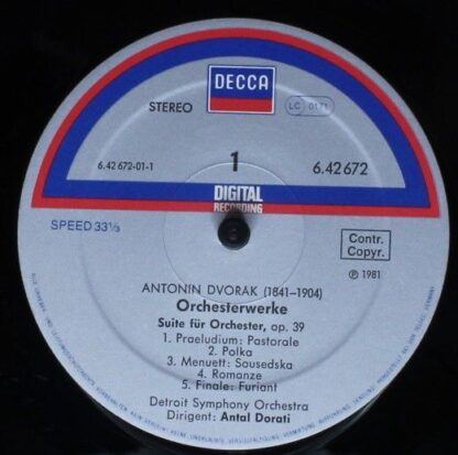 DECCA 6.42672 AZ - Czech Suite / Prague Waltzes - Image 3