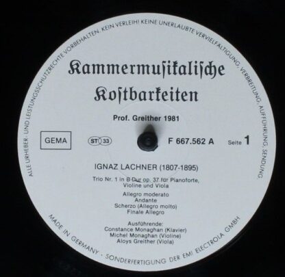 Not On Label F7667 562 - Kammermusikalische Kostbarkeiten - Image 3