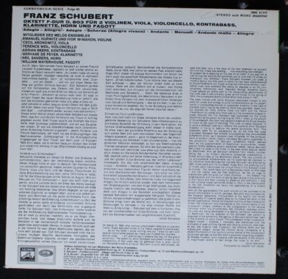 Die Stimme Seines Herrn SME 91717 - Oktett F-Dur D. 803 - Image 2