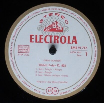 Die Stimme Seines Herrn SME 91717 - Oktett F-Dur D. 803 - Image 3