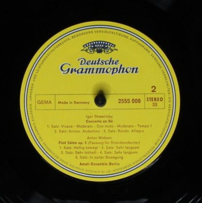 Deutsche Grammophon 2555 006 - Divertimento Für Streichorchester - Image 4