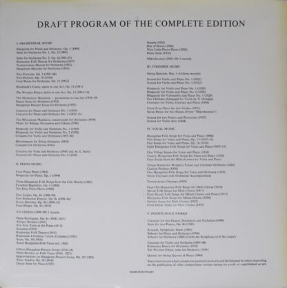 Hungaroton SLPX 11479 - Sonata For Two Pianos And Percussion / S - Image 2