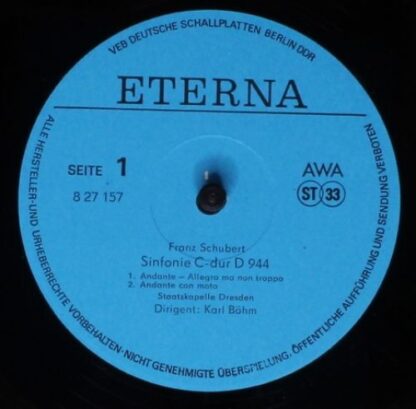 Eterna 8 27 157 - Sinfonie C-dur D 944 (Konzert Am 12. Januar 19 - Image 3