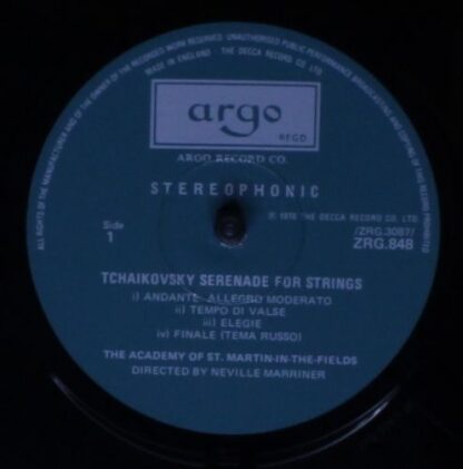 Argo ZRG 848 - Serenades For Strings - Image 3