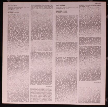 Hungaroton SLPX 11967 - Piano Trio In E Flat Major D.929 - Image 3