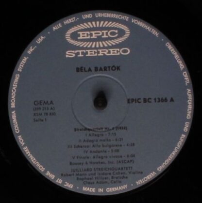 Epic BC 1366 - Streichquartette Nr. 5 und 6 - Image 3
