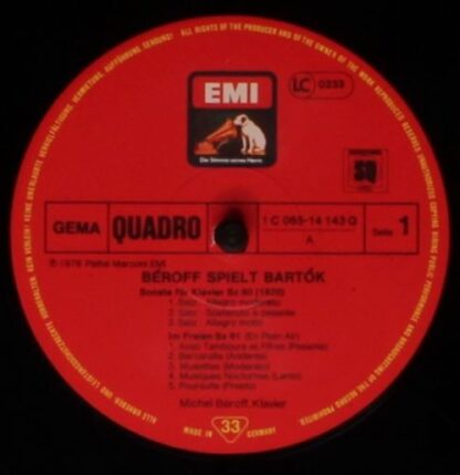EMI 1C 065-14 143 Q - Béroff Spielt Bartók - Image 3