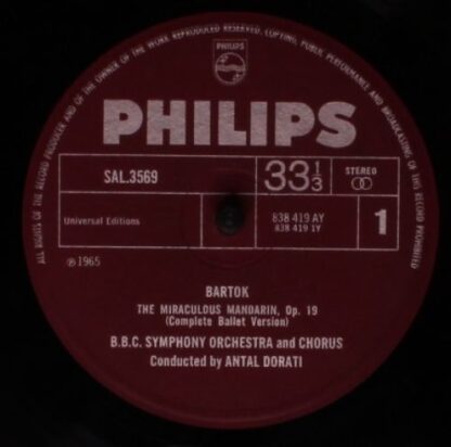 Philips SAL.3569 - The Miraculous Mandarin (complete), Divertime - Image 3