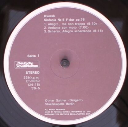Deutsche Schallplatten ET-5050 - Sinfonie Nr. 5 F-dur Op. 76 - Image 3
